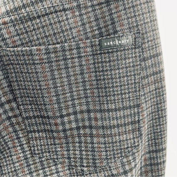 Sanctuary Pull On Autumn Colors Pocket Flat Elastic Waist Straight Leg Pants - Picture 6 of 11